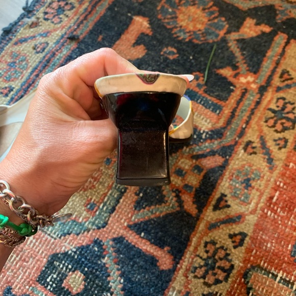 Stuart Weitzman Multicolor Floral Heels - Picture 7 of 7